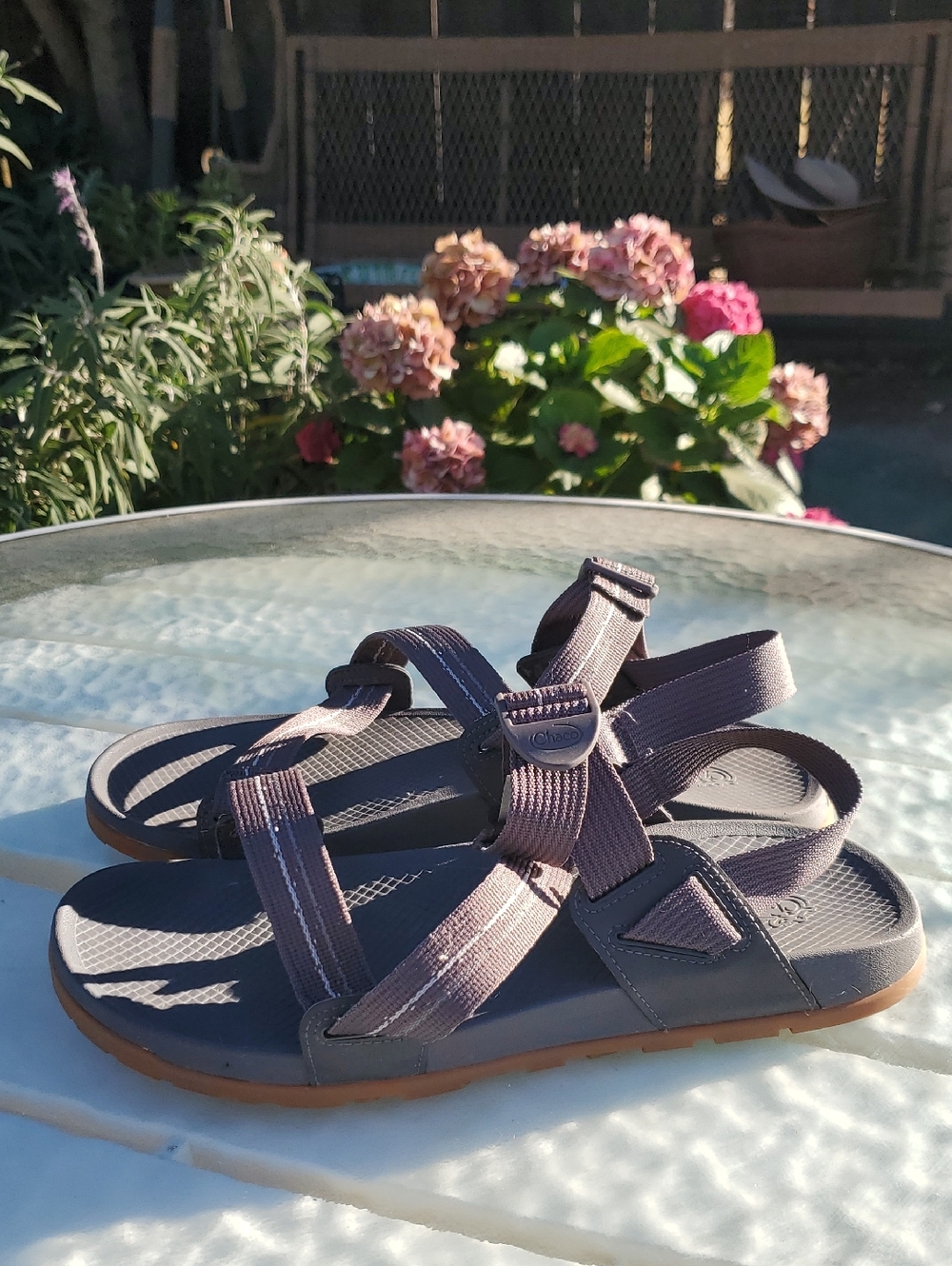 Chaco Men's Lowdown Sandal. Size US 12. Grey. Like New.